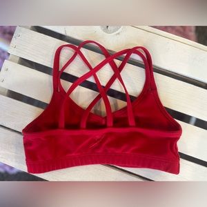 Energetiks Dancewear Brand Red Strappy Bra Top